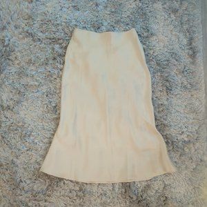 AMY LYNN Satin Slip Midi Skirt Medium
